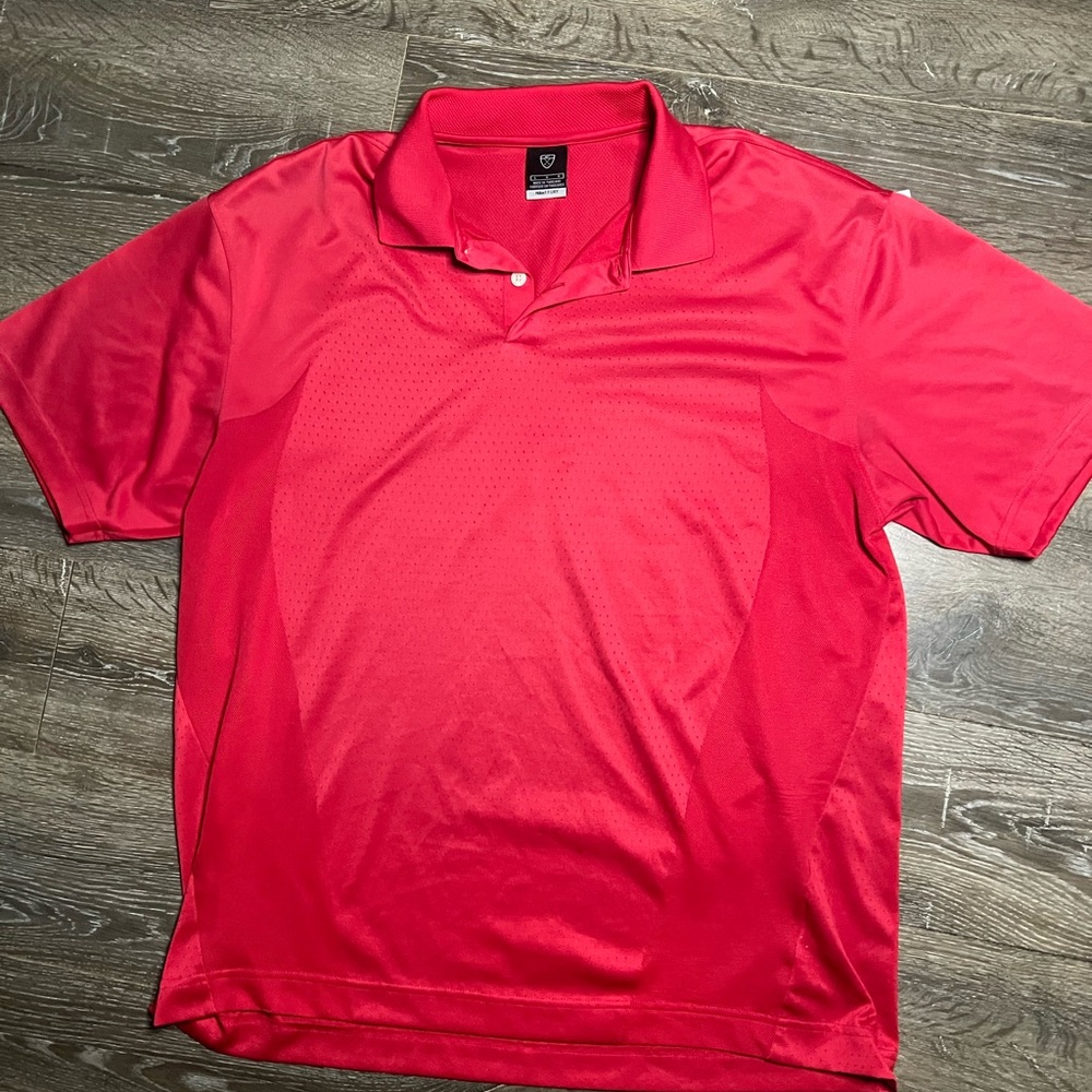 Nike FITDRY Men's Vibrant Red Polo Shirt